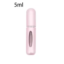   Újratölthető szórófejes parfümtartó utazáshoz 5ml matt rózsaszín