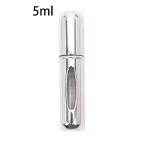   Újratölthető szórófejes parfümtartó utazáshoz 5ml ezüst