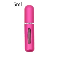   Újratölthető szórófejes parfümtartó utazáshoz 5ml matt sötét rózsaszín