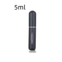   Újratölthető szórófejes parfümtartó utazáshoz 5ml matt fekete