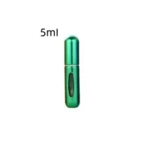   Újratölthető szórófejes parfümtartó utazáshoz 5ml világoszöld