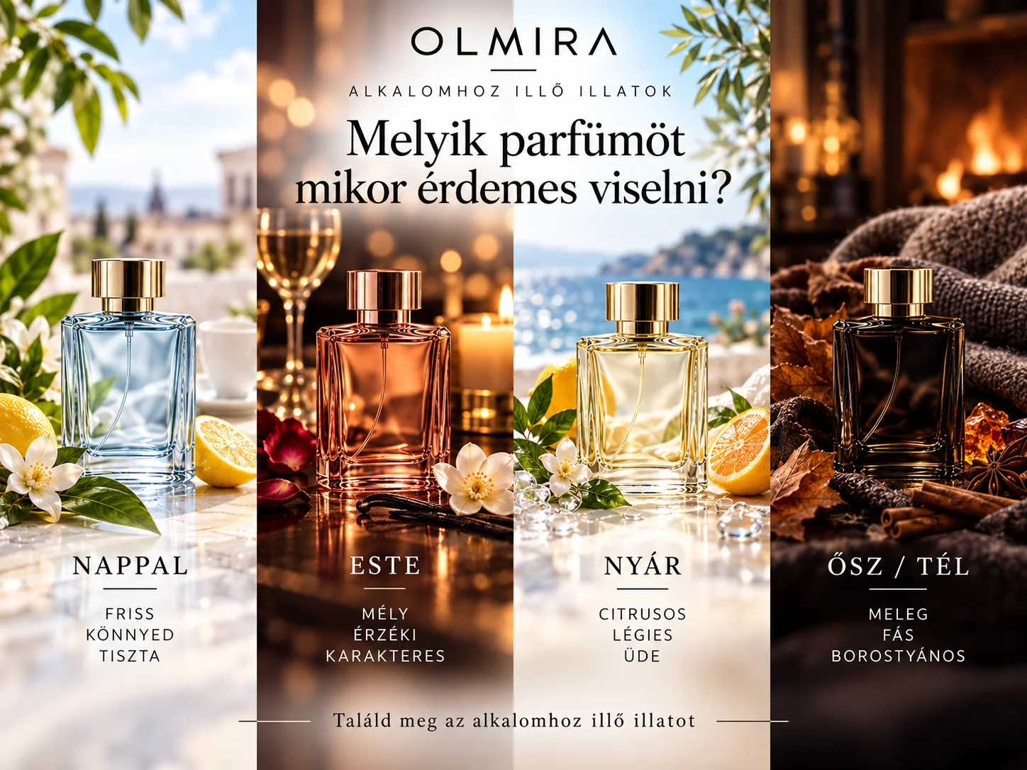 Melyik parfümöt mikor érdemes viselni?