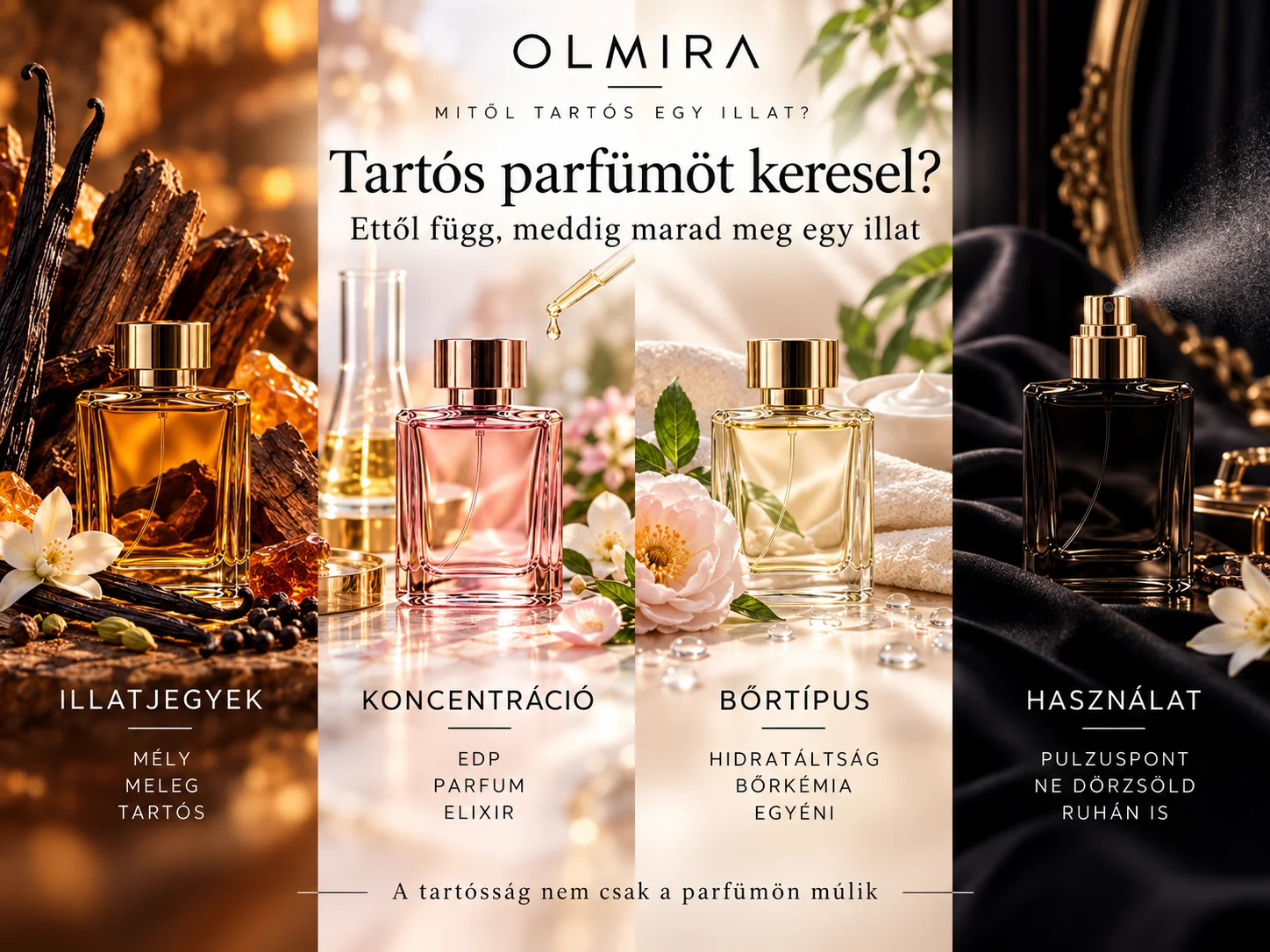 Mitől tartós egy parfüm? Így marad meg tovább az illat